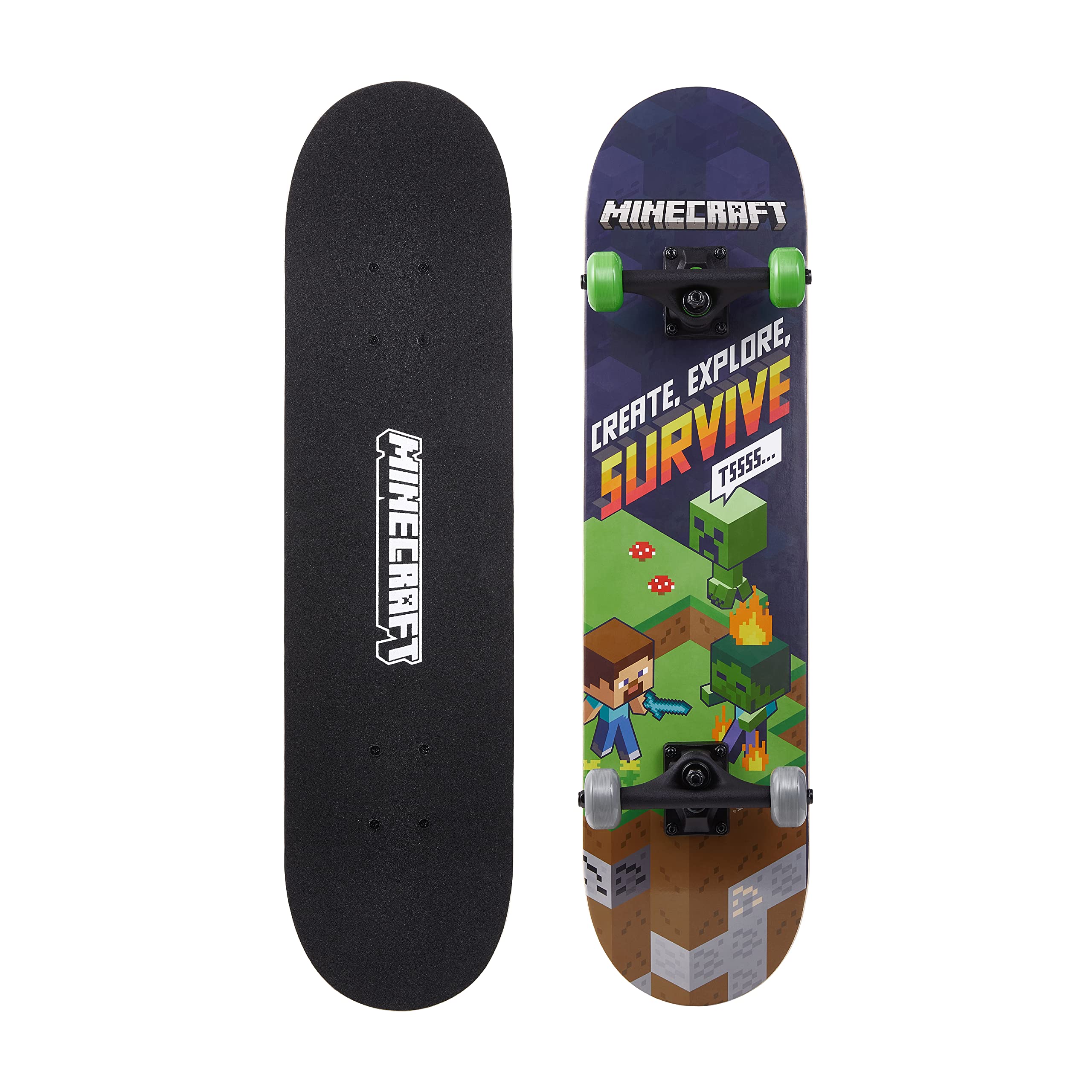 Foto 6 pulgar | Tabla De Skateboard Sakar Minecraft, 79 Cm, 9 Capas, Arce - Venta Internacional.
