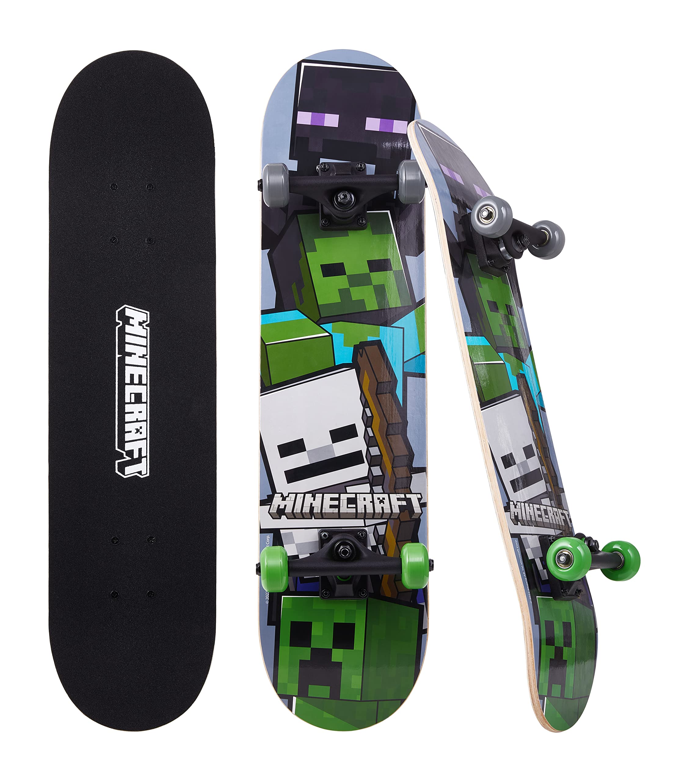 Foto 2 pulgar | Tabla De Skateboard Sakar Minecraft Mob De Arce De 31 Pulgadas Y 9 Capas - Venta Internacional.