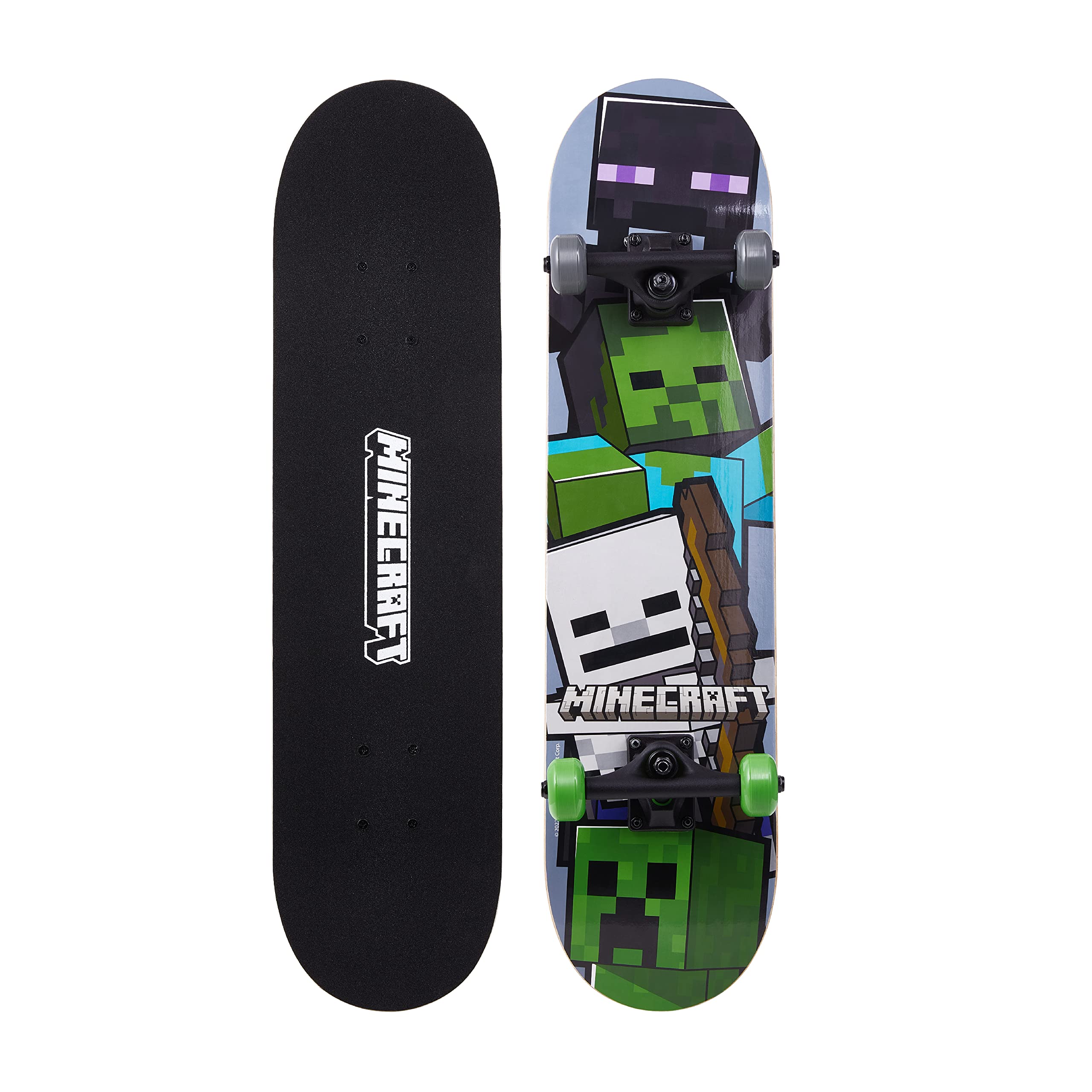 Foto 5 | Tabla De Skateboard Sakar Minecraft Mob De Arce De 31 Pulgadas Y 9 Capas - Venta Internacional.