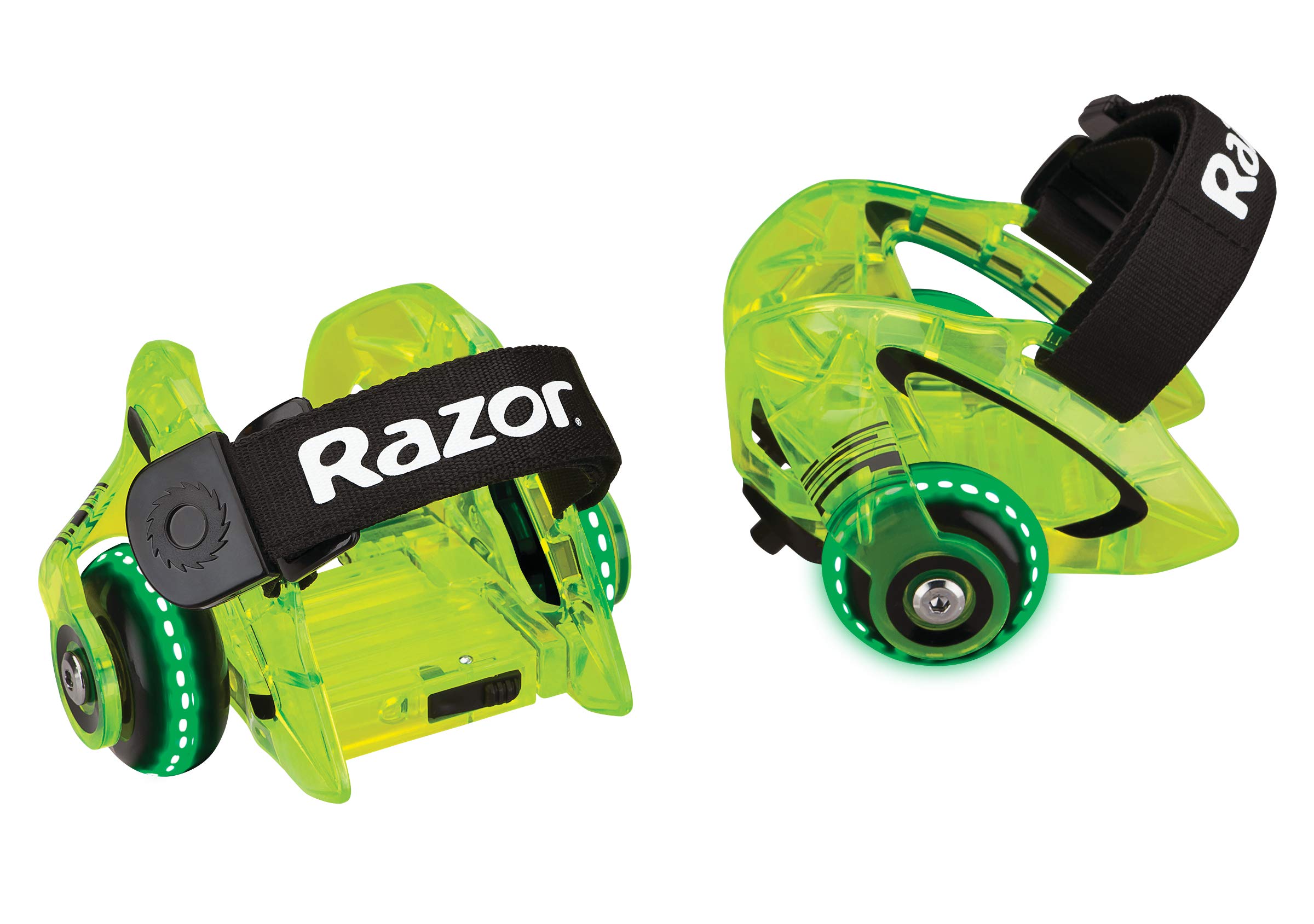 Ruedas De Tacón Razor Jetts Dlx De Color Verde Neón Con Ruedas Led - Venta Internacional.