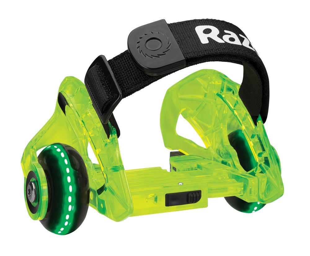 Foto 4 | Ruedas De Tacón Razor Jetts Dlx De Color Verde Neón Con Ruedas Led - Venta Internacional.