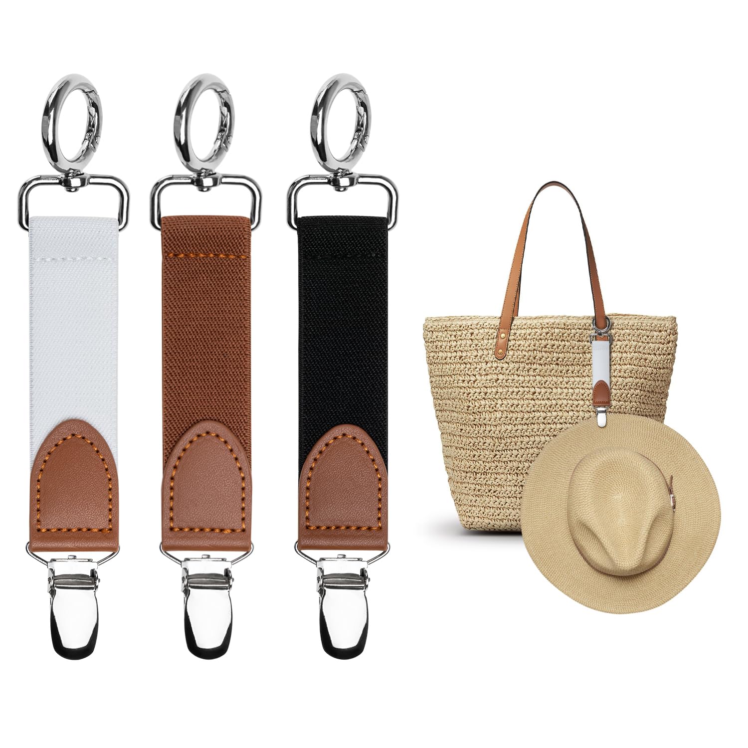 Clips Para Sombreros Nearockle Para Viajes, Bolsos, Mochilas, Equipaje, X3 - Venta Internacional.