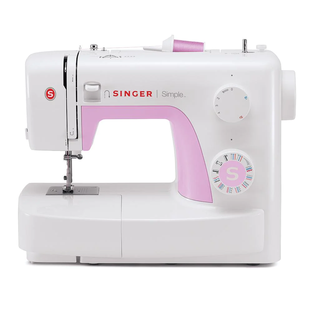 Máquina de Coser Singer Blanco Rosa 23 Puntadas Simple 3223