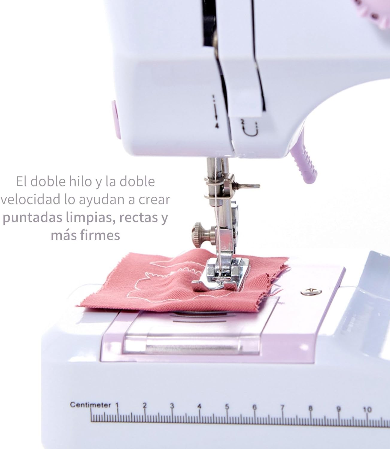 Foto 4 pulgar | Máquina de Coser Eléctrica Kimhi Doméstica Portátil con Kit de Costura 12 Puntadas color Blanco