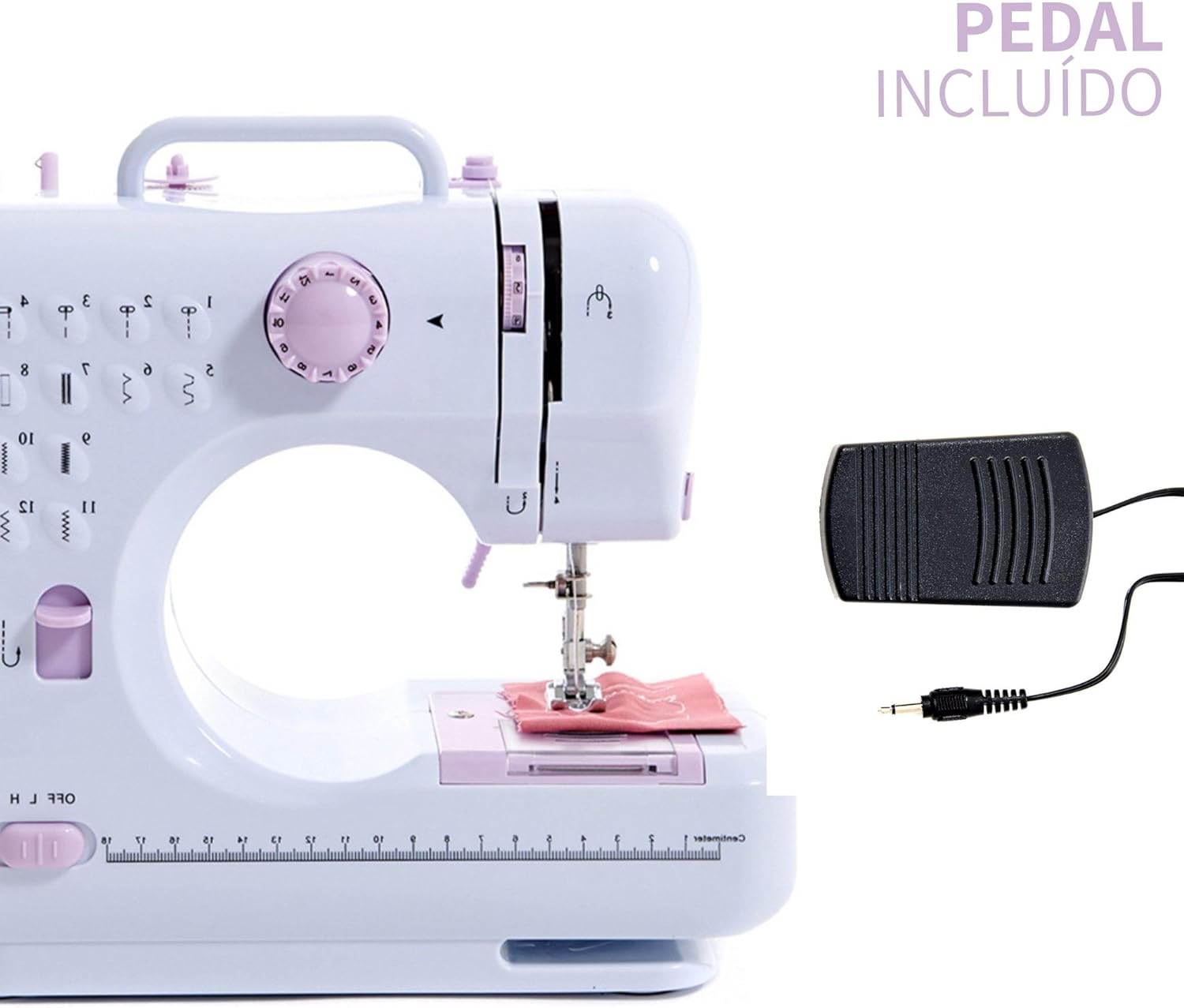 Foto 9 pulgar | Máquina de Coser Eléctrica Kimhi Doméstica Portátil con Kit de Costura 12 Puntadas color Blanco