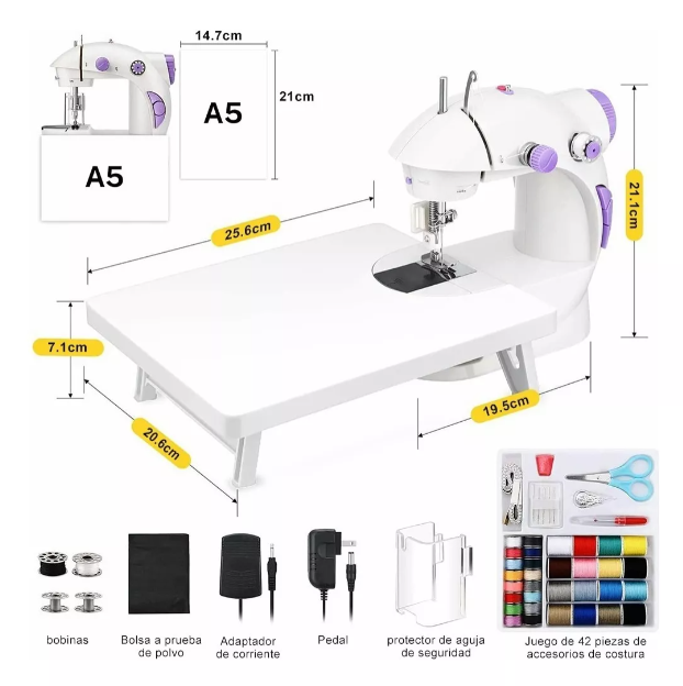 Foto 3 pulgar | Mini Máquina De Coser Máquina 110v
