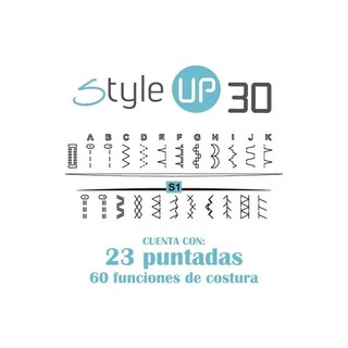 Foto 3 | Máquina De Coser Mecánica Style Up 30 Alfa