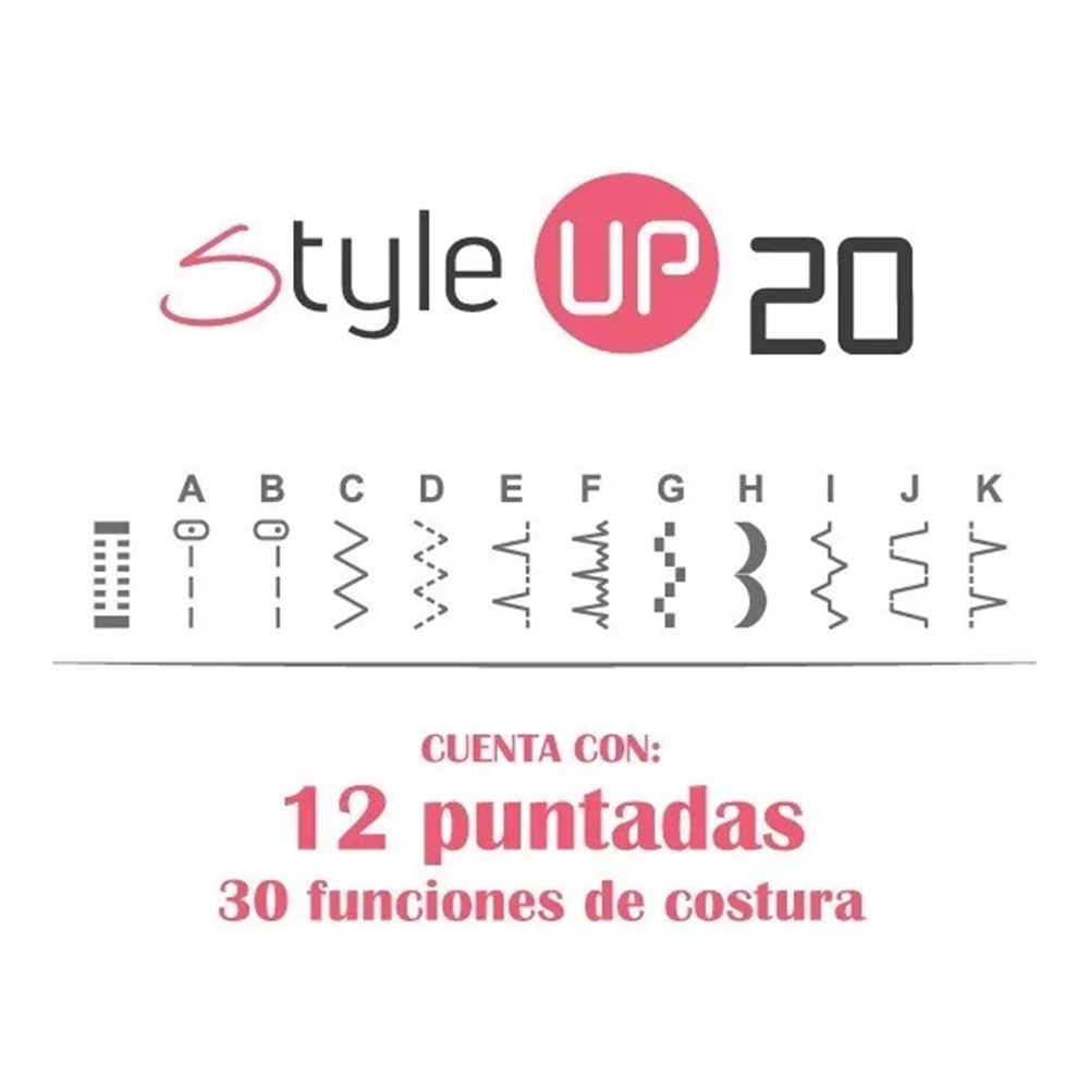 Foto 4 pulgar | Máquina De Coser Style Up 20 Alfa