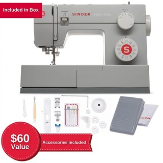 Foto 2 | Máquina de Coser Singer Gris con Accesorios-Venta Internacional