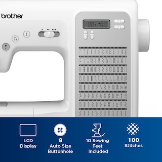 Foto 4 | Máquina De Coser Y Acolchar Brother Cp100x 100 Stitches - Venta Internacional.