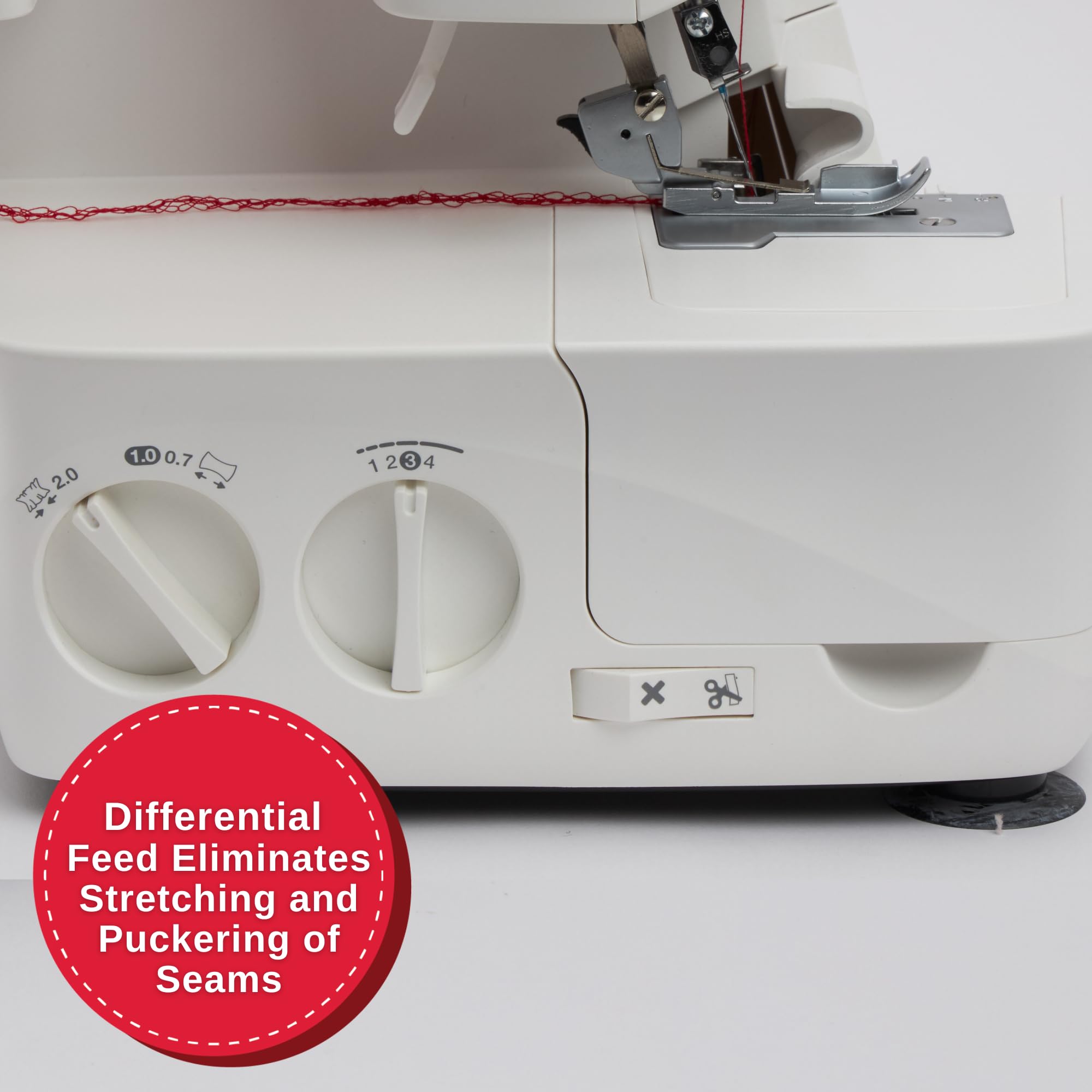 Foto 2 | Máquina De Overlock Serger Singer S14-78 De 2 A 3 Puntos, Color Blanco - Venta Internacional.