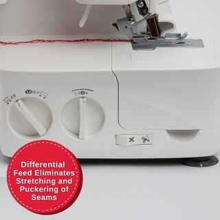Foto 2 | Máquina De Overlock Serger Singer S14-78 De 2 A 3 Puntos, Color Blanco - Venta Internacional.