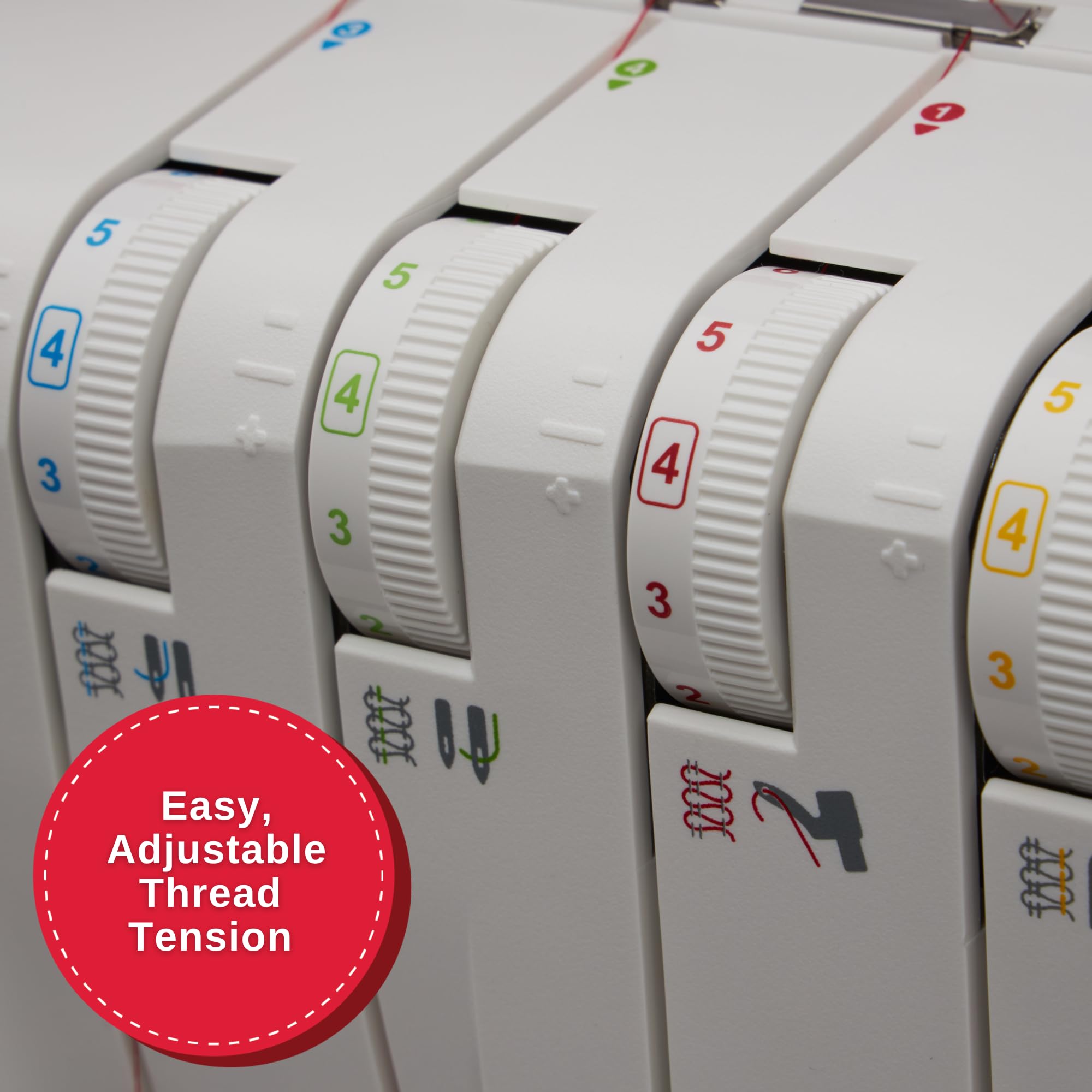 Foto 6 pulgar | Máquina De Overlock Serger Singer S14-78 De 2 A 3 Puntos, Color Blanco - Venta Internacional.