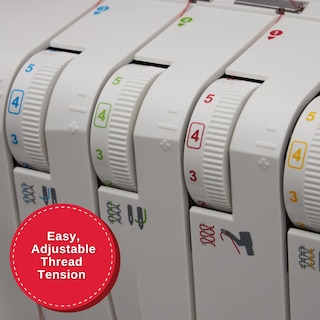 Foto 5 | Máquina De Overlock Serger Singer S14-78 De 2 A 3 Puntos, Color Blanco - Venta Internacional.