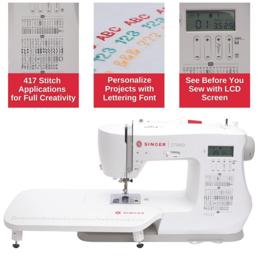 Foto 4 pulgar | Máquina De Coser Y Acolchar Singer C7290q Computarizada - Venta Internacional.