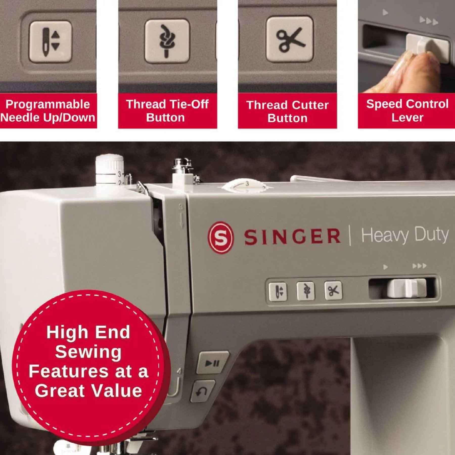Foto 4 pulgar | Máquina De Coser Singer Heavy Duty 6800c Computerizada 586 Stitch - Venta Internacional.