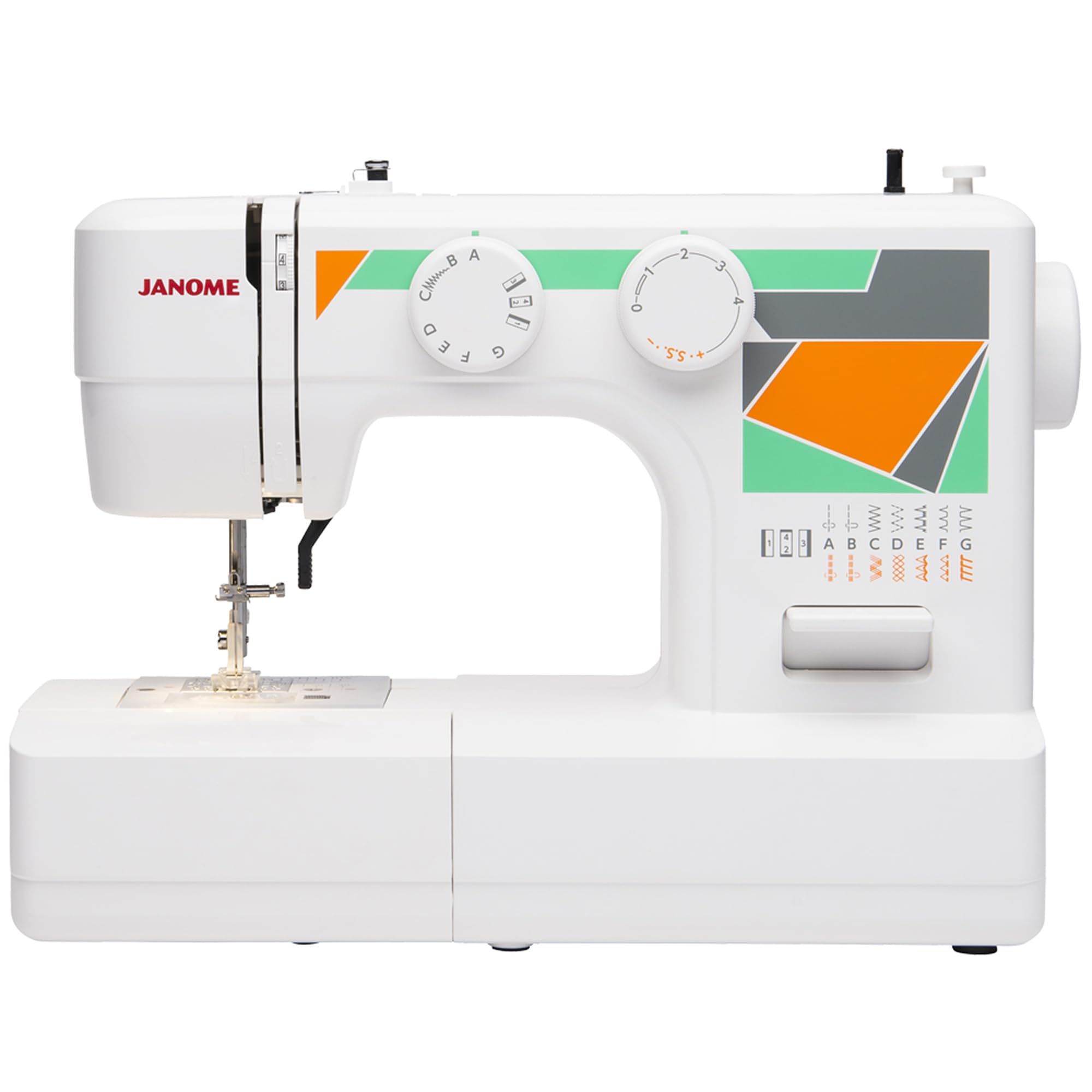 Foto 2 pulgar | Máquina De Coser Janome Mod-15 Fácil De Usar 15 Puntadas - Venta Internacional.
