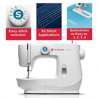 Foto 2 | Máquina De Coser Singer M2100 Ligera Y Compacta De 63 Puntadas - Venta Internacional.