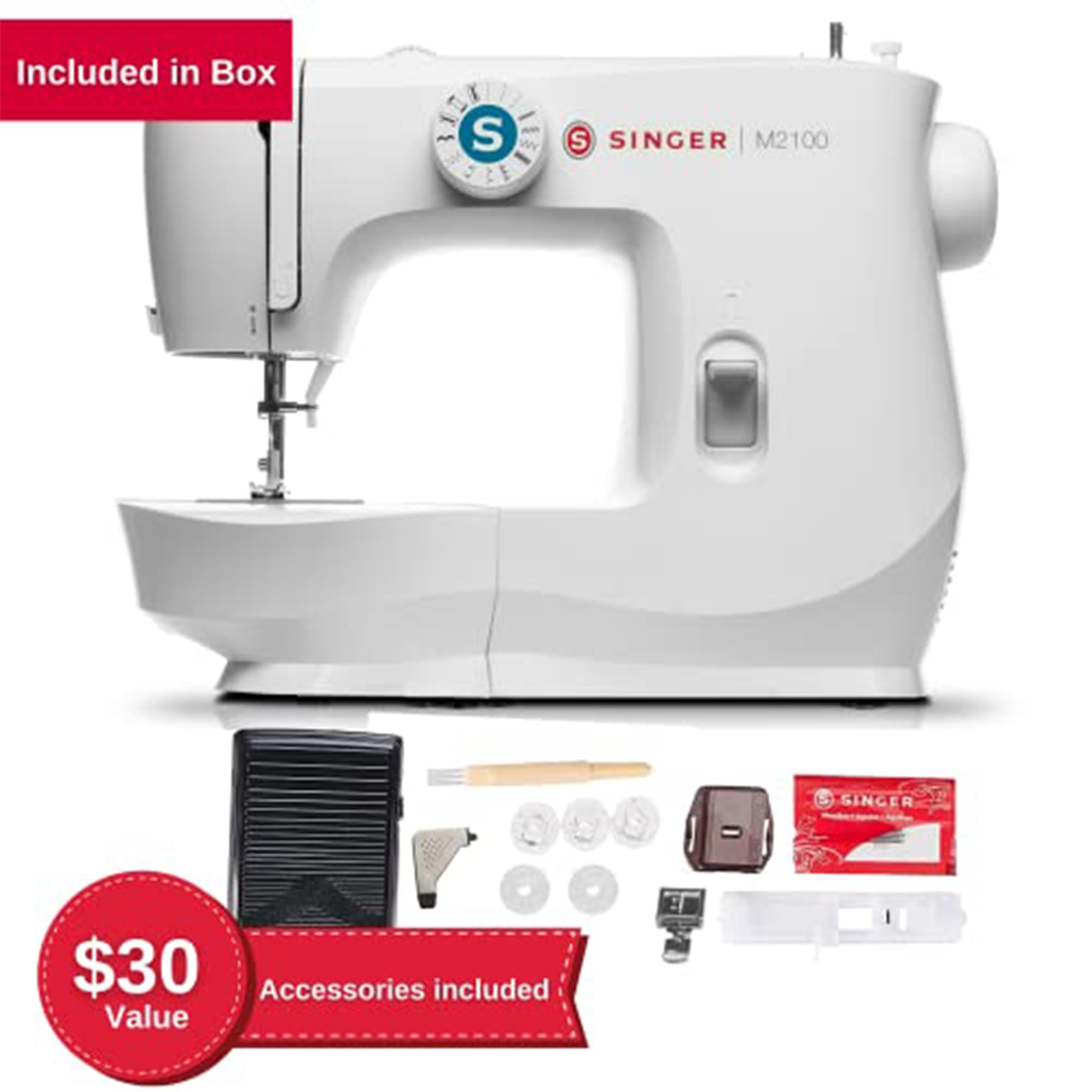 Foto 4 pulgar | Máquina De Coser Singer M2100 Ligera Y Compacta De 63 Puntadas - Venta Internacional.