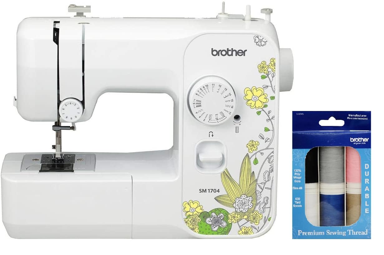 Foto 1 | Máquina De Coser Brother Sm1704 De 17 Puntadas Con Hilo De 6 Piezas - Venta Internacional.