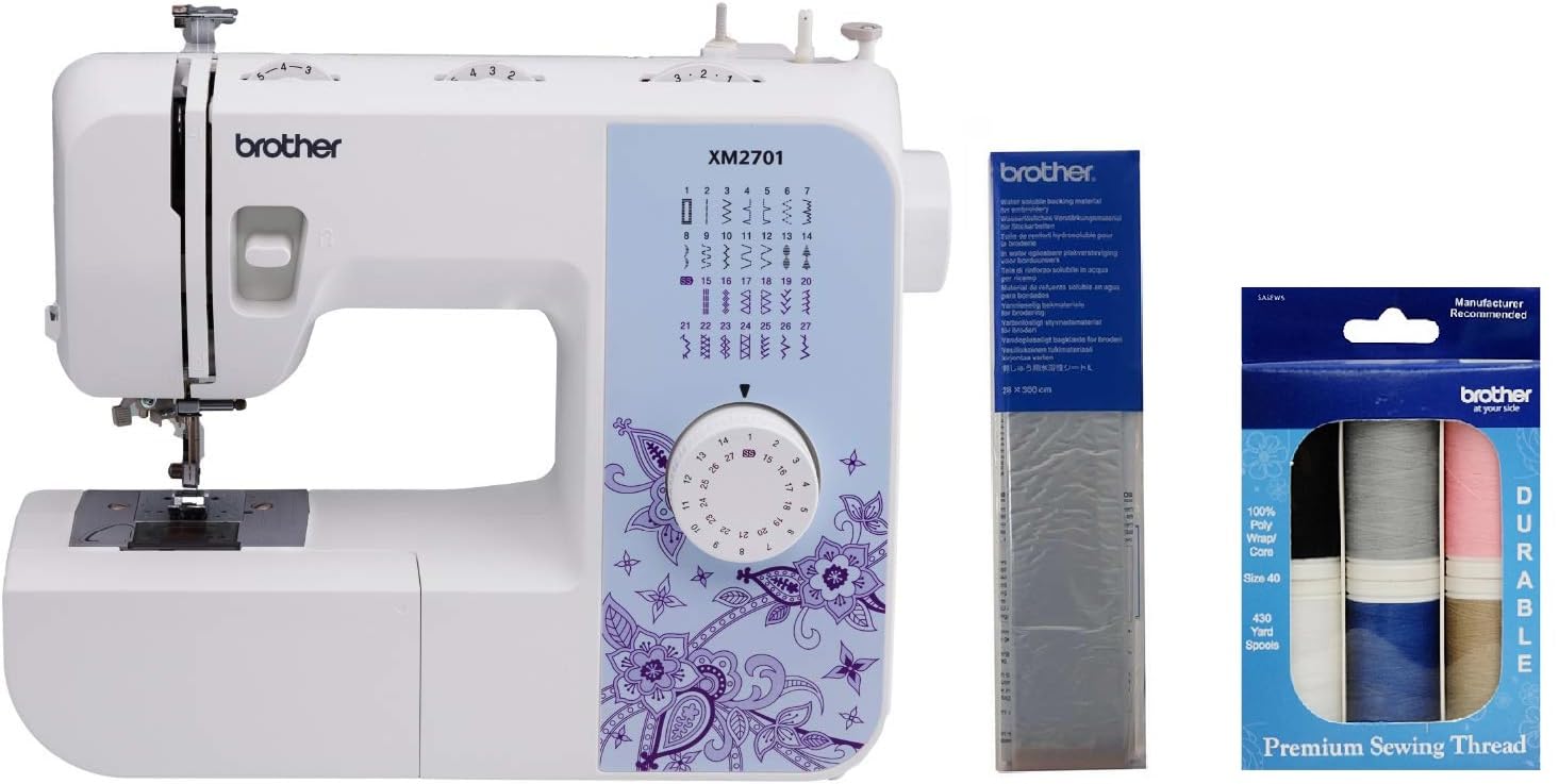 Foto 1 | Máquina De Coser Brother Xm2701 De 27 Puntadas Con 6 Hilos De Coser - Venta Internacional.