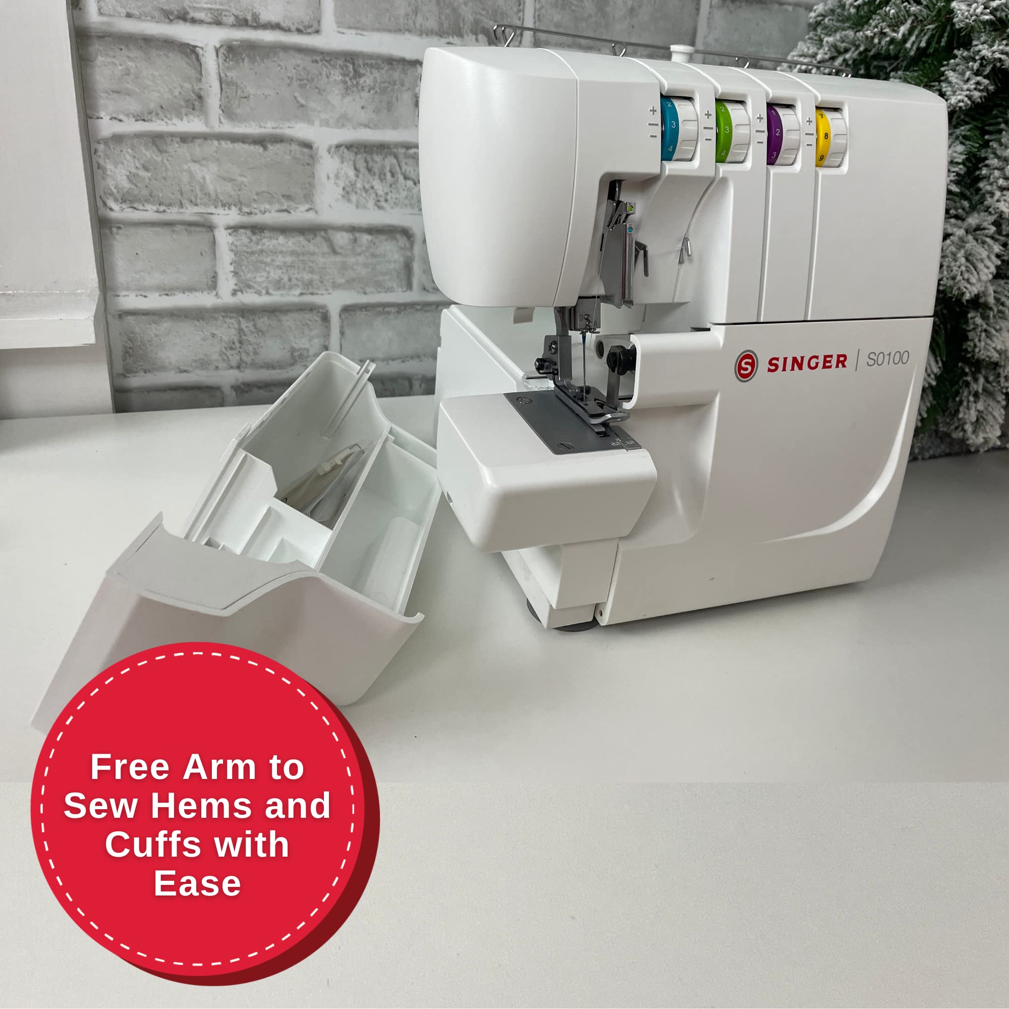 Foto 7 pulgar | Maquina de Coser Serger Singer S0100 6 Puntadas 1300 Spm - Venta Internacional