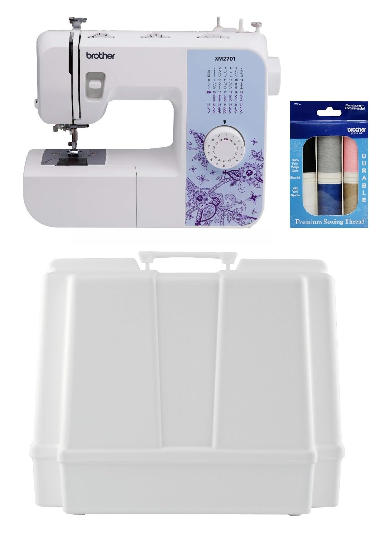 Foto 2 pulgar | Máquina de Coser Brother XM2701 de 27 Puntadas con Funda y Hilo - Venta Internacional