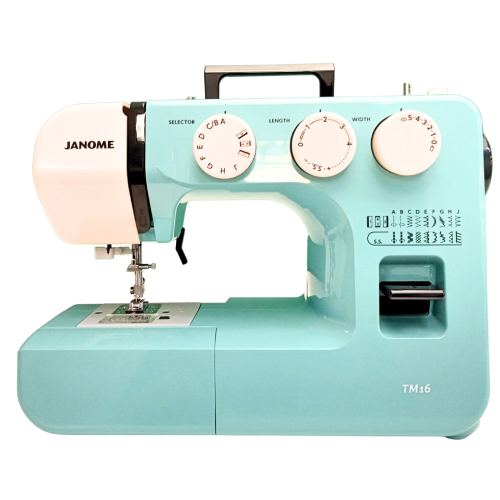 Máquina De Coser Mecánica Janome Modelo Tm16 Azul