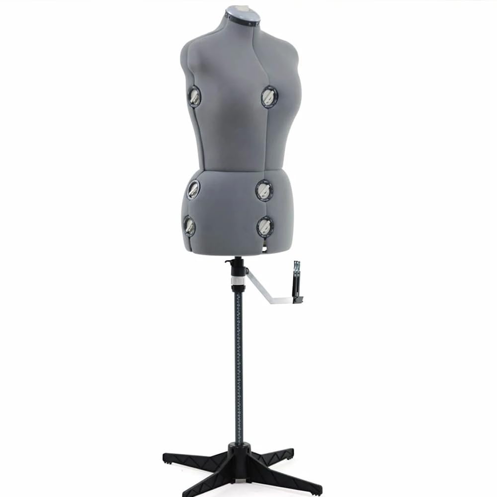 Foto 2 pulgar | Maniquí Ajustable Para Mujer Con Forma De Vestido Singer, Tallas 10-18, Color Gris - Venta Internacional.