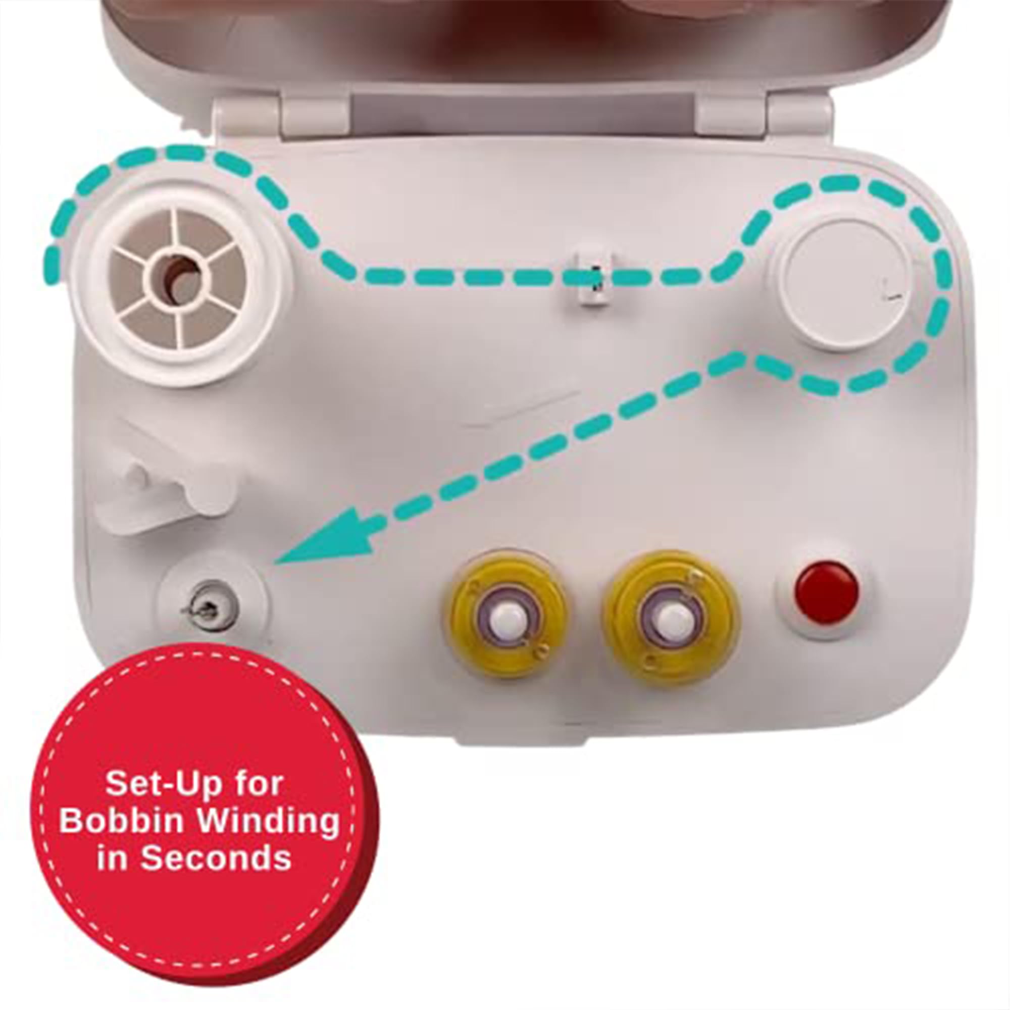 Foto 3 pulgar | Bobbin Winder Singer, Portátil, Compacto Y Automático, Con Cierre Automático - Venta Internacional.