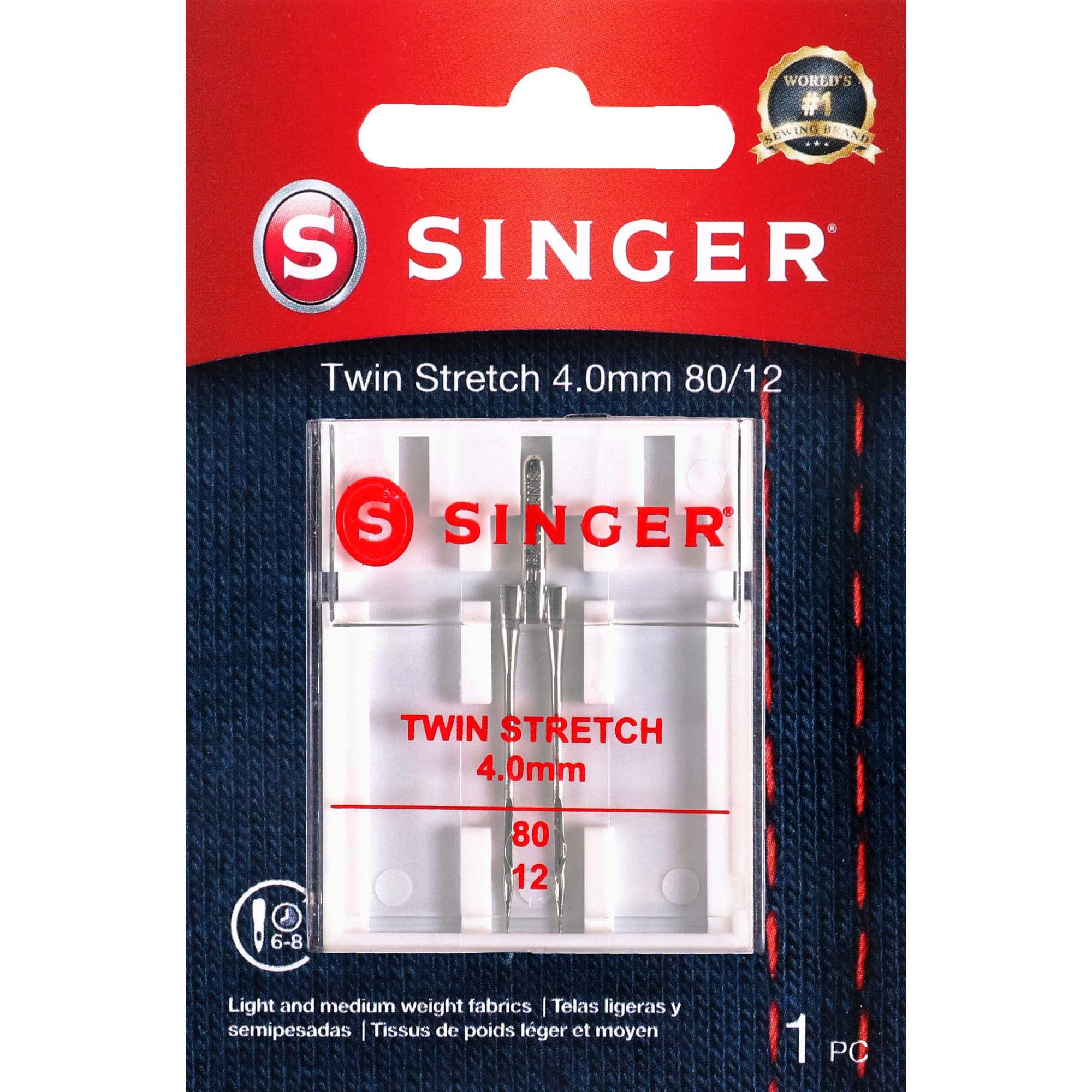 Foto 1 | Aguja Para Máquina De Coser Singer Universal Twin Stretch 80/11 - Venta Internacional.
