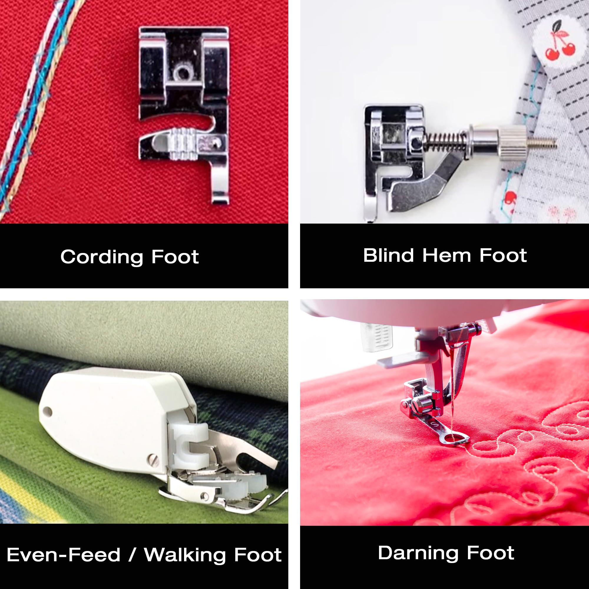 Foto 4 | Kit De Accesorios Para Máquinas De Coser Singer De 9 Prensatelas Con Funda - Venta Internacional.