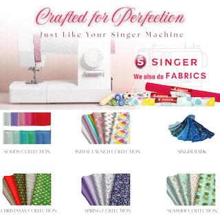 Foto 4 | Fabric Singer, 100% Algodón, Blanco Brillante, Precortado, 2 Yardas - Venta Internacional.