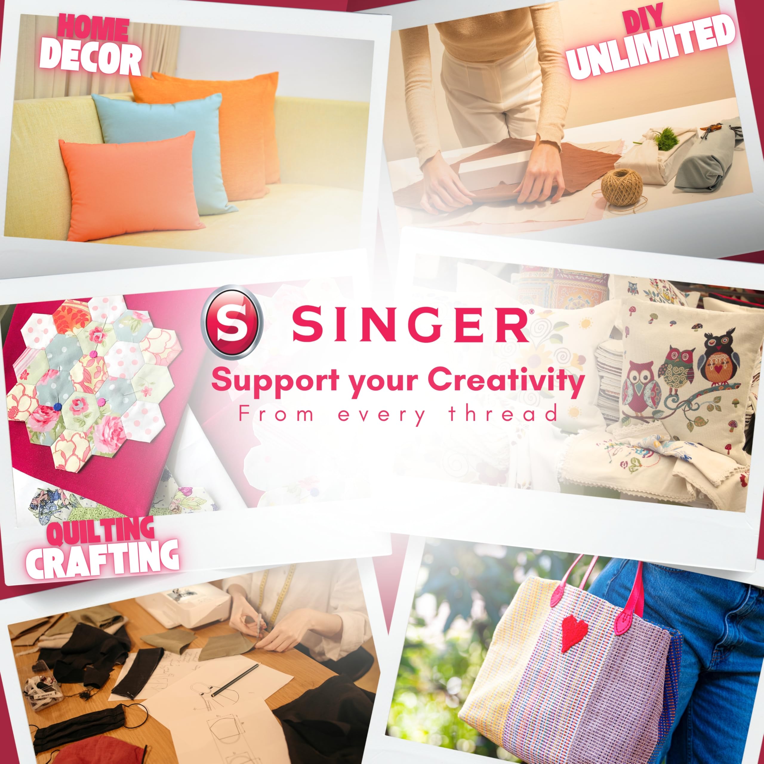 Foto 3 pulgar | Fabric Singer, 100% Algodón, Precortado, 2 Yardas - Venta Internacional.
