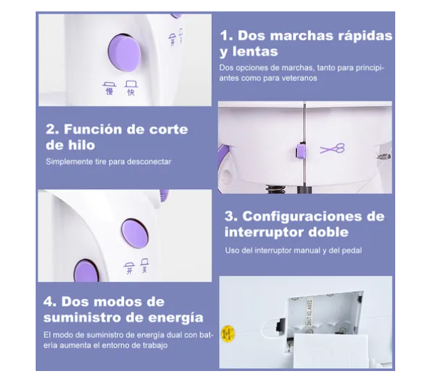 Foto 3 | Mini Máquina de Coser Portátil + Kit
