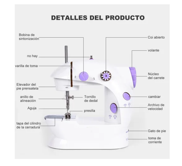 Foto 4 | Mini Máquina de Coser Portátil + Kit