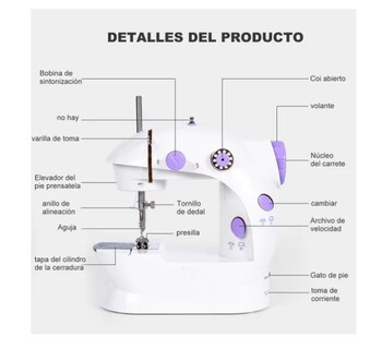 Foto 4 | Mini Máquina de Coser Portátil + Kit