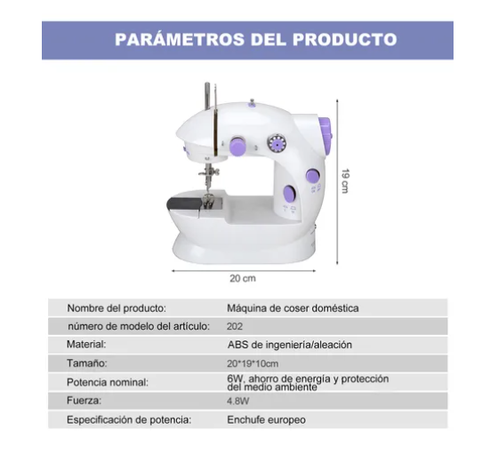 Foto 6 pulgar | Mini Máquina de Coser Portátil + Kit