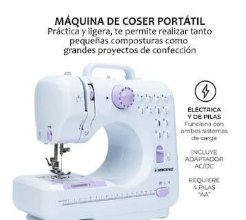 Foto 2 | Maquina de Coser Portatil Electrica + Kit Costura