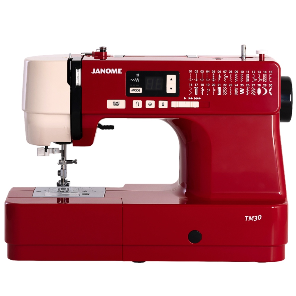 Foto 2 pulgar | Máquina De Coser Computarizada Janome Modelo Tm30 Rojo