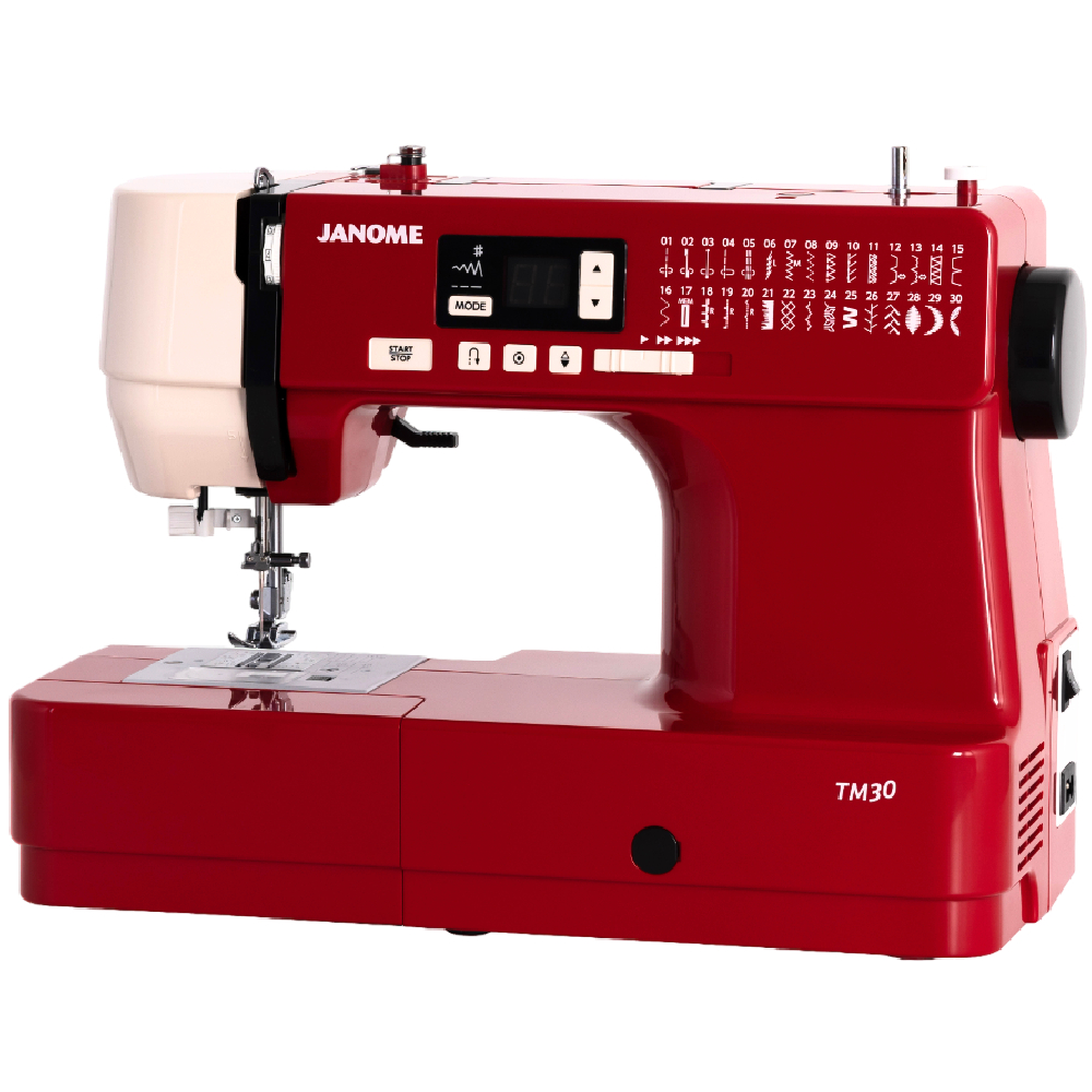 Foto 2 | Máquina De Coser Computarizada Janome Modelo Tm30 Rojo