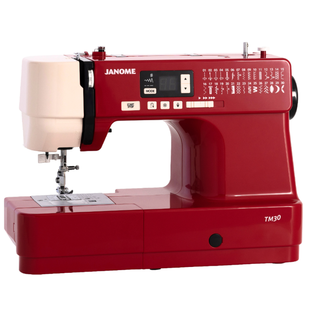 Foto 3 | Máquina De Coser Computarizada Janome Modelo Tm30 Rojo