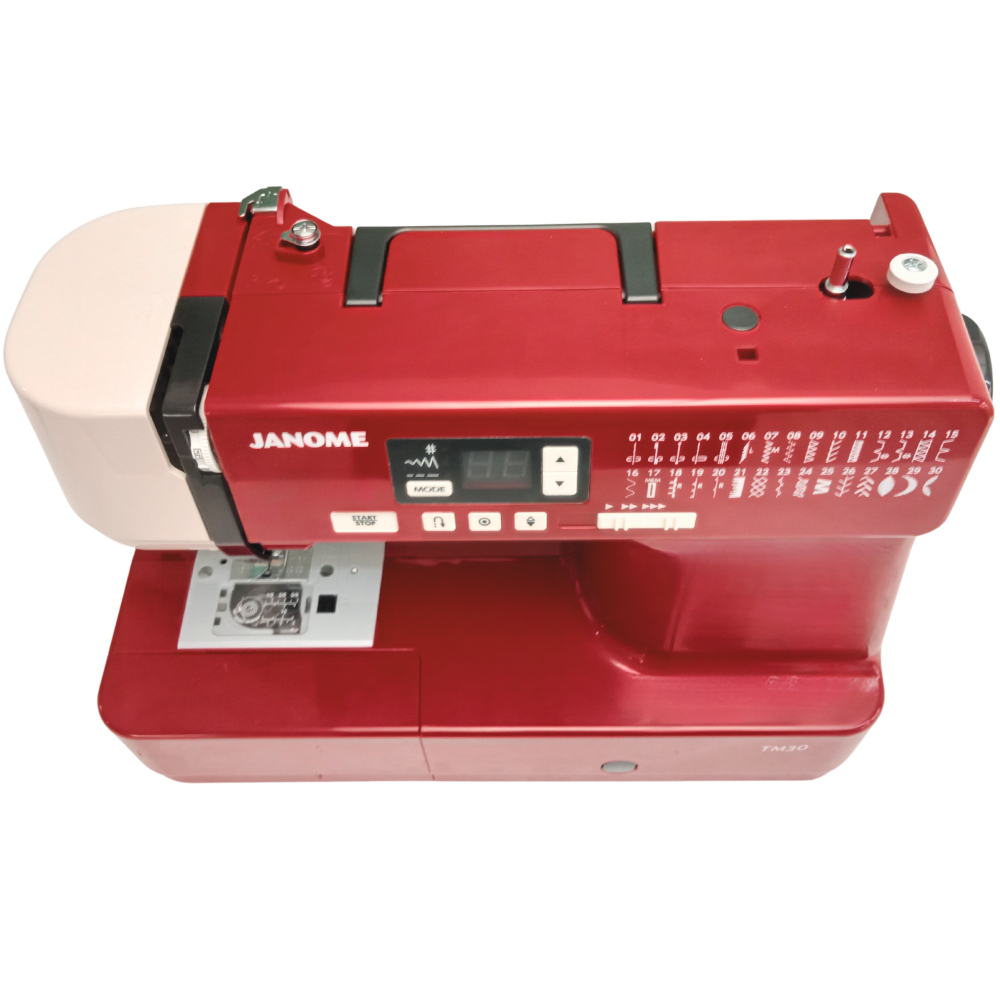 Foto 4 | Máquina De Coser Computarizada Janome Modelo Tm30 Rojo