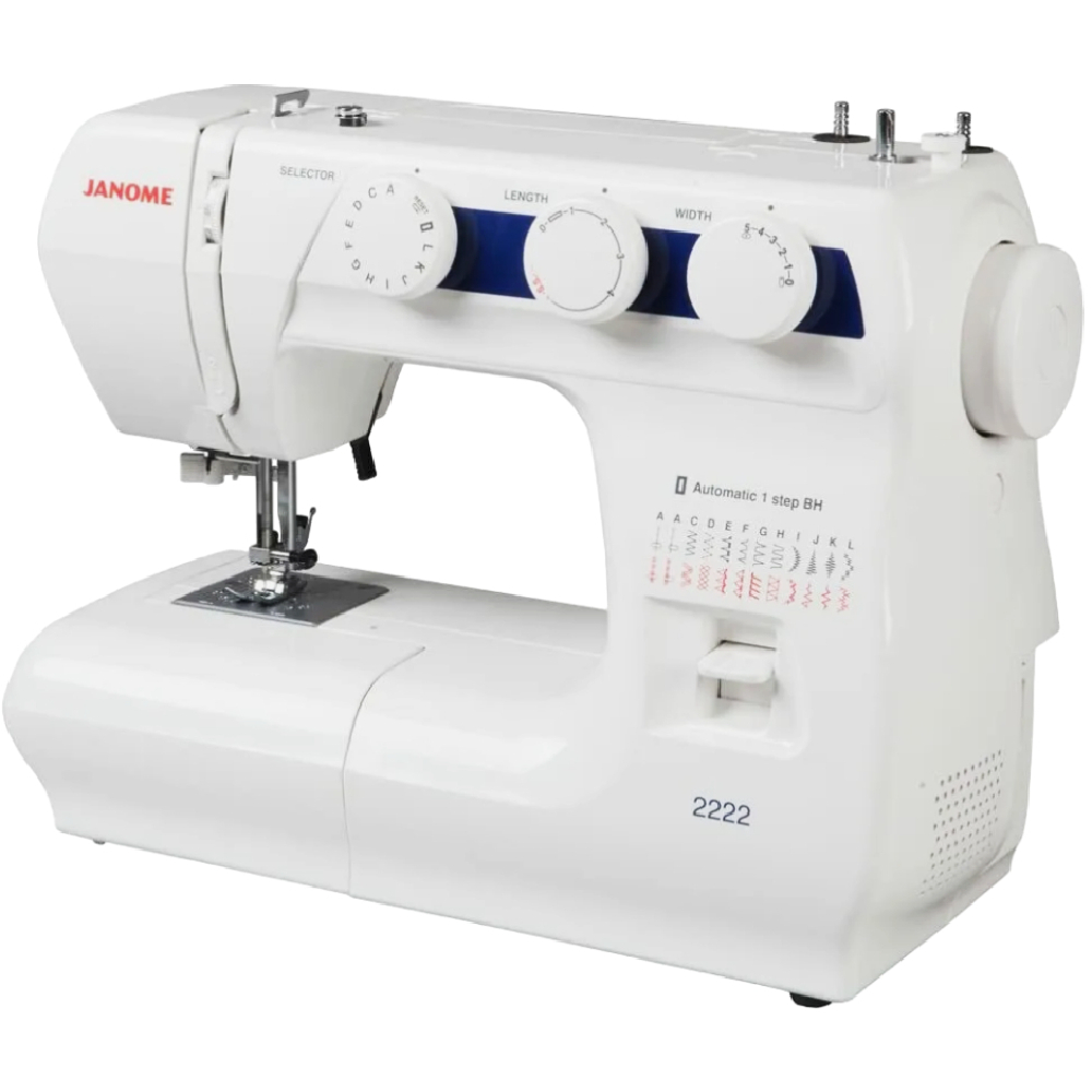 Foto 3 | Máquina De Coser Mecánica Janome Modelo 2222 Blanco