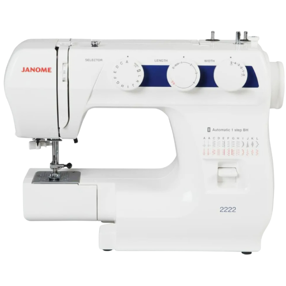 Foto 4 | Máquina De Coser Mecánica Janome Modelo 2222 Blanco