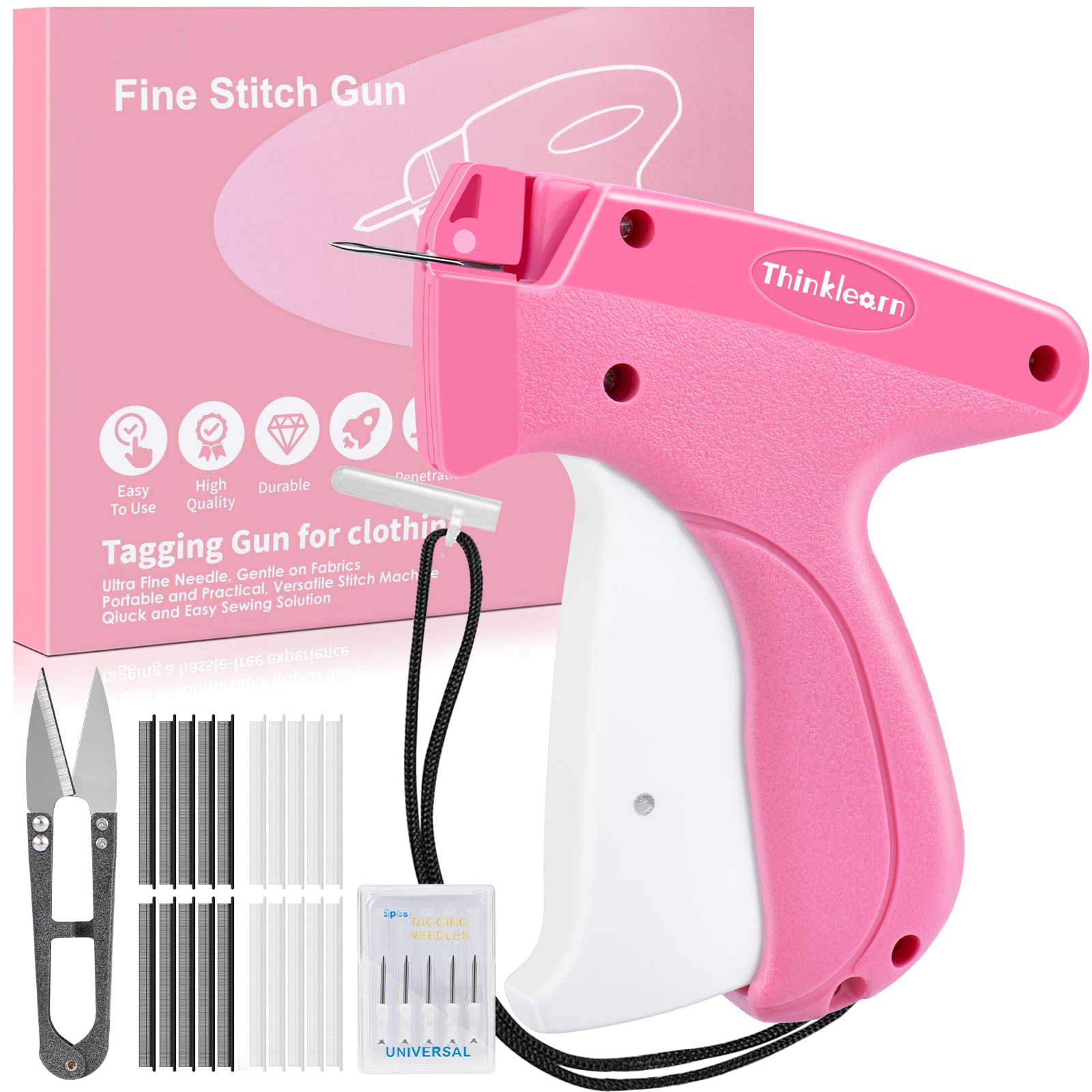 Foto 2 pulgar | Pistola De Coser Thinklearn Para Ropa Con Tijeras Y 6 Agujas - Venta Internacional.