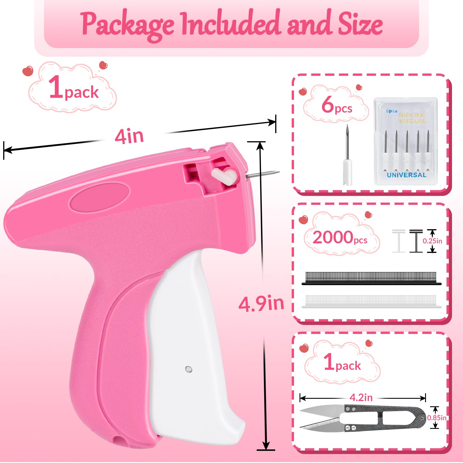 Foto 4 | Pistola De Coser Thinklearn Para Ropa Con Tijeras Y 6 Agujas - Venta Internacional.