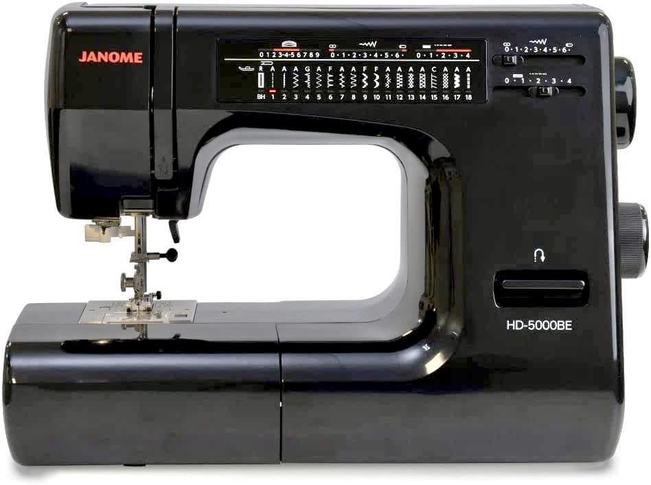 Foto 3 pulgar | Máquina De Coser Janome Hd-5000 Black Edition 18 Puntadas - Venta Internacional.