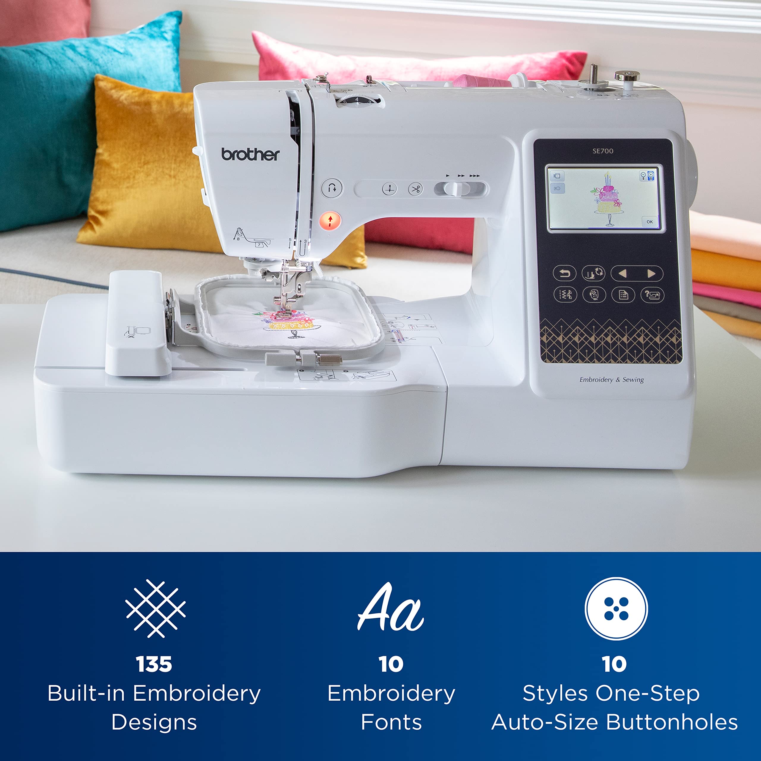 Foto 3 | Máquina de Coser y Bordar Brother- Venta Internacional