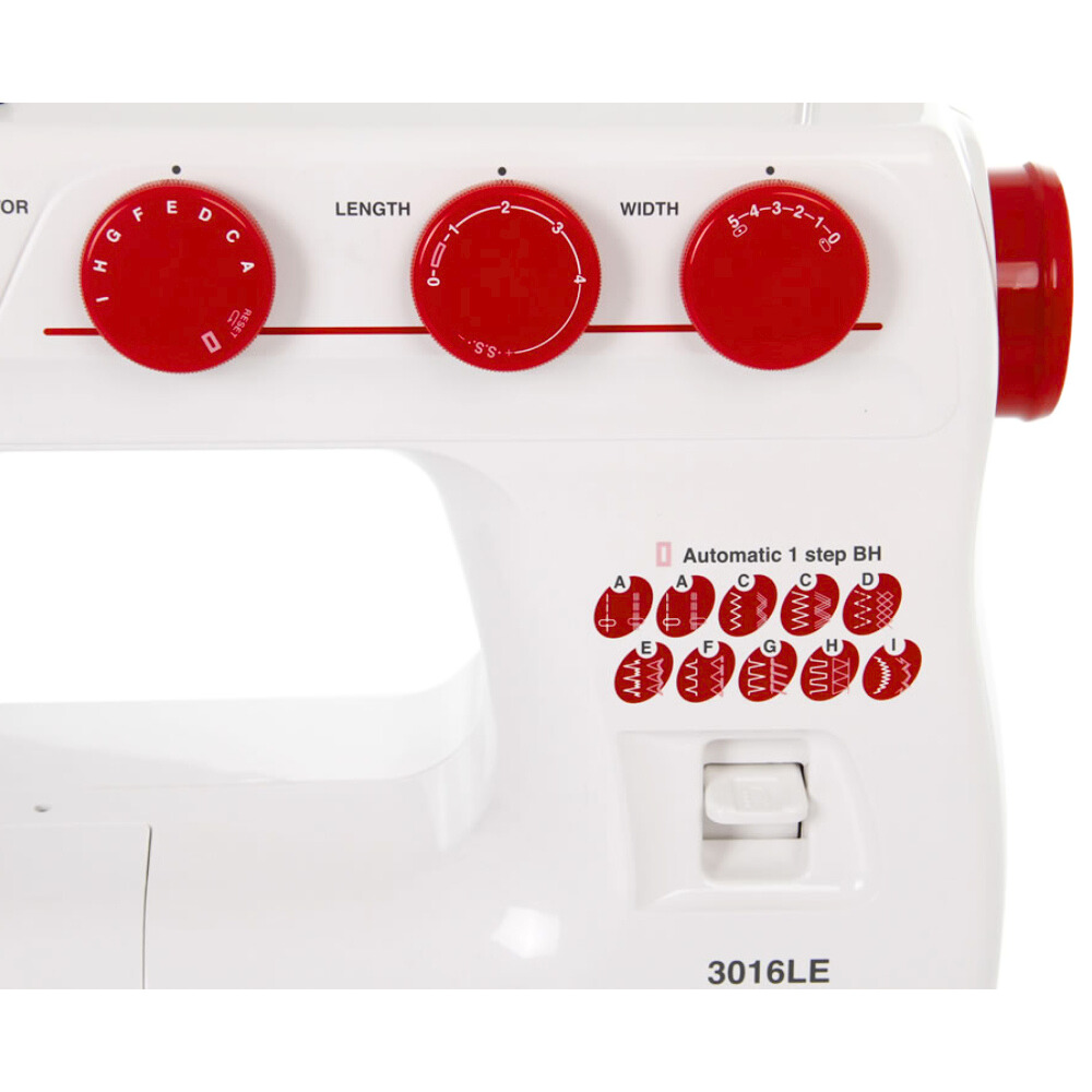 Foto 3 | Máquina De Coser Mecánica Janome Modelo 3016le Blanco